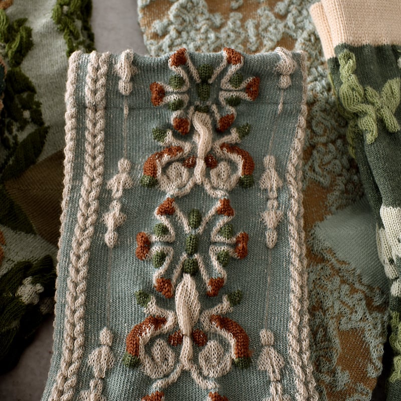 Black Friday Sale 47%OFF-5 Pairs Womens Floral Cotton Socks